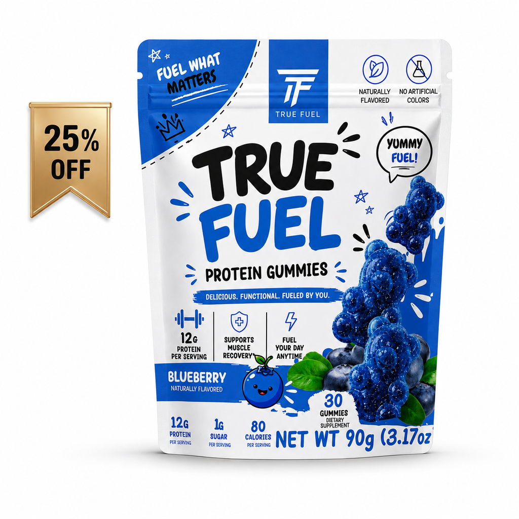 True Fuel Blueberry Protein Gummies - 25% Off Sale